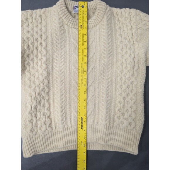 Women's Kilspindie 100% Pure Wool Sweater Ivory Size Large (Fits small) READ - Picture 6 of 8